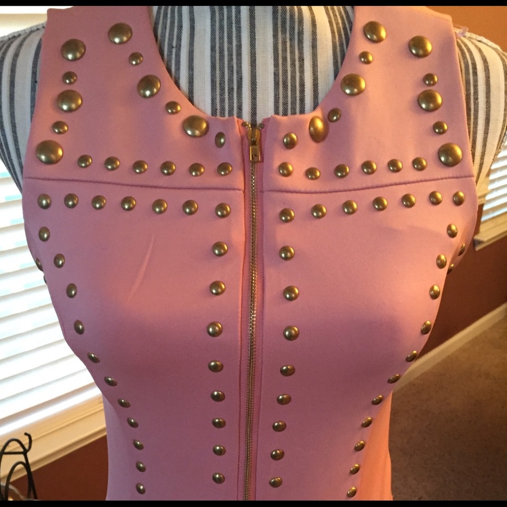Coral bodycon dress